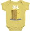 oh hay oh hey girl boy funny pun Baby Onesie