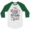 Tough She Be But Little She Is Fierce 3/4 Sleeve Shirt
