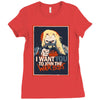 yo joe Ladies Fitted T-Shirt