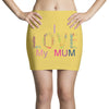 i love my mum colorful Mini Skirts