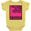welcome to the horizon festival Baby Bodysuit