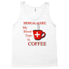 coffee lovers medical alert Tank Top