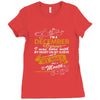 I'm a december woman I was born with my heart Ladies Fitted T-Shirt