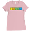 bazinga periodic table funny funny birthday present gift Ladies Fitted T-Shirt