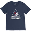 battle ground chicken dinner V-Neck Tee
