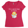 it's a good day to read Women's Triblend Scoop T-shirt