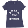 break the internet tie dye girls muscle top Ladies Fitted T-Shirt