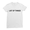 lost of things Ladies Fitted T-Shirt