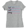 practice your texting Ladies Fitted T-Shirt