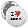 i love emma Pin-back button