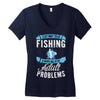 go fishing Women's V-Neck T-Shirt