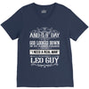 And 8th Day God Look Down So God Made A Leo Guy, Nice, Made, Look, Goo V-Neck Tee