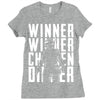 winner winner chicken dinner 3 Ladies Fitted T-Shirt