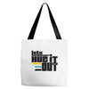 lets hug it out Tote Bags