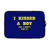 i kissed a boy Laptop sleeve