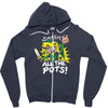 smash all the pots clearance Zipper Hoodie