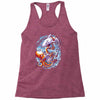 octopus vs shark Racerback Tank
