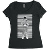 banksy prisoner barcode Women's Triblend Scoop T-shirt