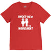 under new management stag night wedding mens V-Neck Tee