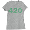 marijuana 420 Ladies Fitted T-Shirt