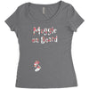 Muggle On Board Floral Women's Triblend Scoop T-shirt