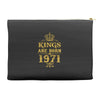 kings are born in 1971 Accessory Pouches