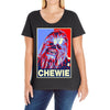 chewbacca poster, ideal gift or birthday present Ladies Curvy T-Shirt