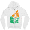 2016 dumpster fire Zipper Hoodie