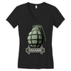hand grenade military army Women's V-Neck T-Shirt