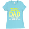 proud dad nurse Ladies Fitted T-Shirt