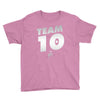 team 10  silver Youth Tee