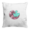 japanese pastel kawaii anime meme surf beach wave Throw Pillow
