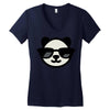 cool panda Women's V-Neck T-Shirt