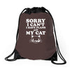 sorry i can't i have plans with my cat Drawstring Bags