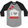 new i love house 3/4 Sleeve Shirt