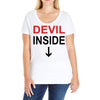 devil inside Ladies Curvy T-Shirt