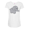 elephant cute Maternity Scoop Neck T-shirt