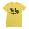 holly jolly christmas Ladies Fitted T-Shirt