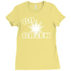 go green Ladies Fitted T-Shirt