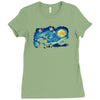 super starry night Ladies Fitted T-Shirt