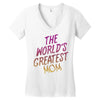 The World's Greatest Mom Women's V-Neck T-Shirt