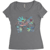 Bicycle Women's Triblend Scoop T-shirt