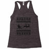 ugly santa claus Racerback Tank