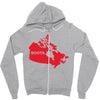 Canada Continent Roots Zipper Hoodie