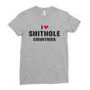 I Love Shithole Countries Ladies Fitted T-Shirt