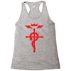 fma full metal alchemist cross inspired ladies Racerback Tank