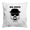 mr. white Throw Pillow