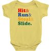 Hit Run Steal  Slide Baby Bodysuit