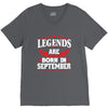 Legends Are Born In September V-Neck Tee