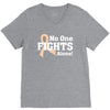 No 0ne Fights Alone V-Neck Tee